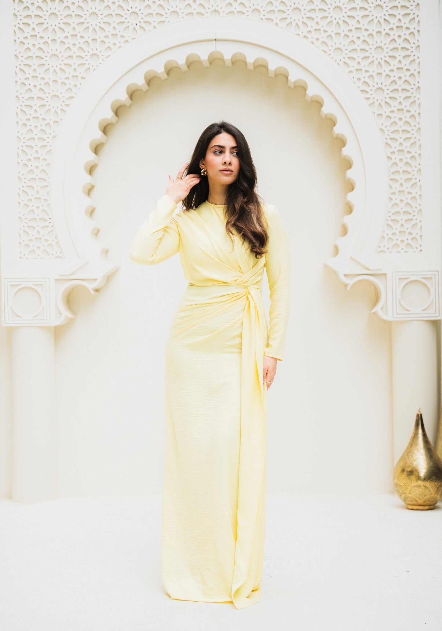 Soleil-Drape Gown