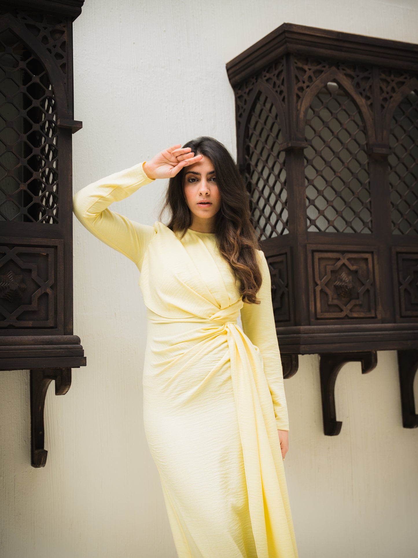 Soleil-Drape Gown
