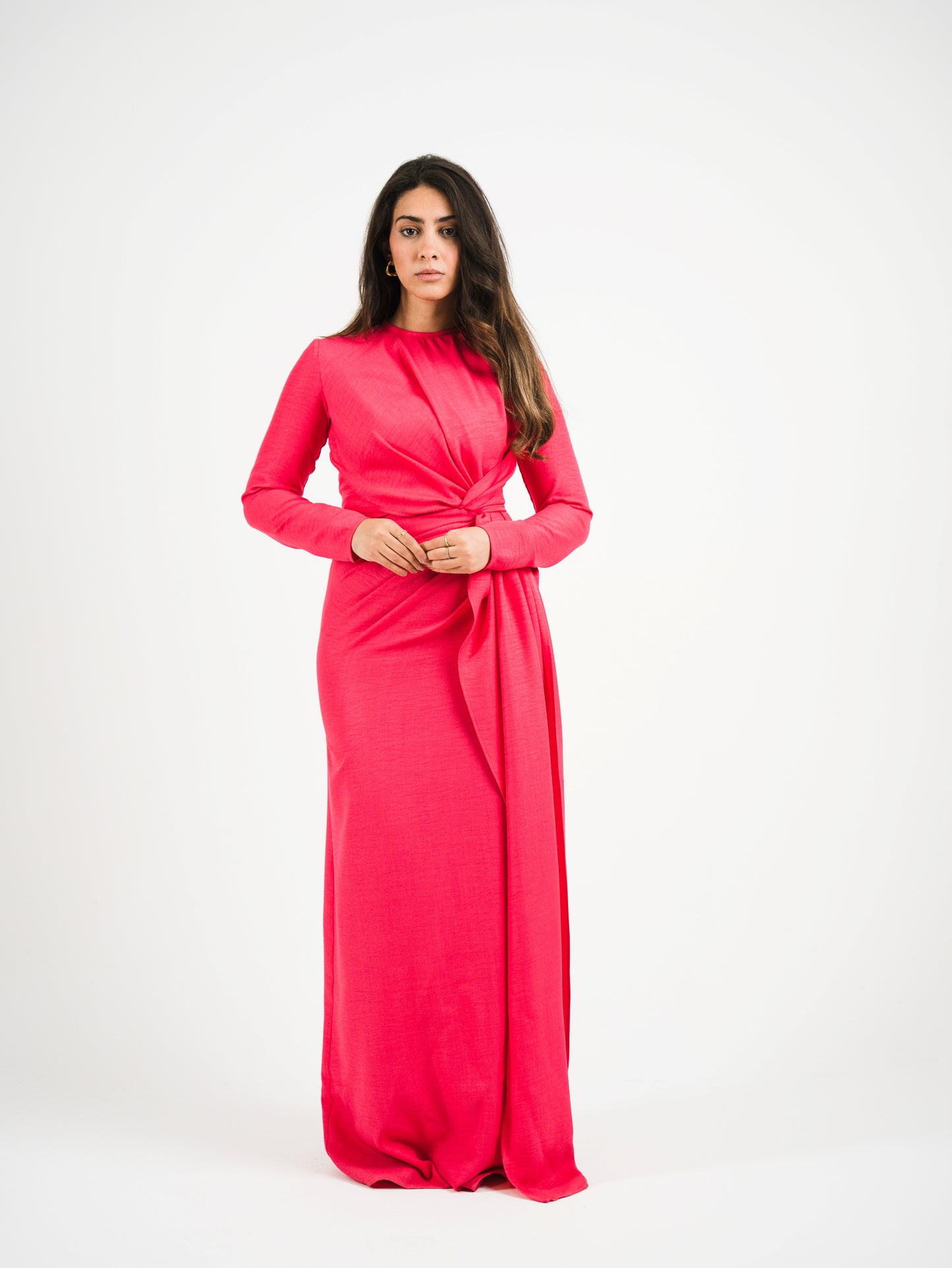 Fuchsia-Flame Gown