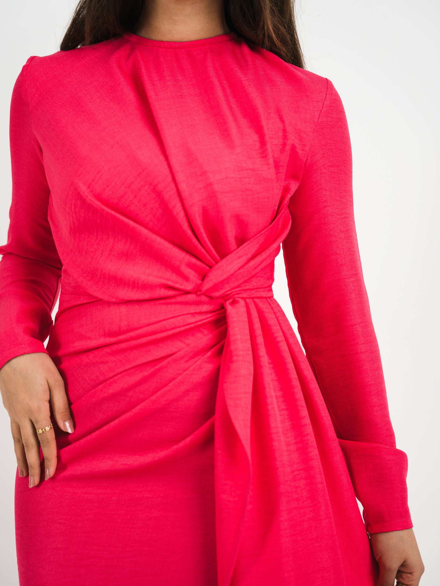 Fuchsia-Flame Gown